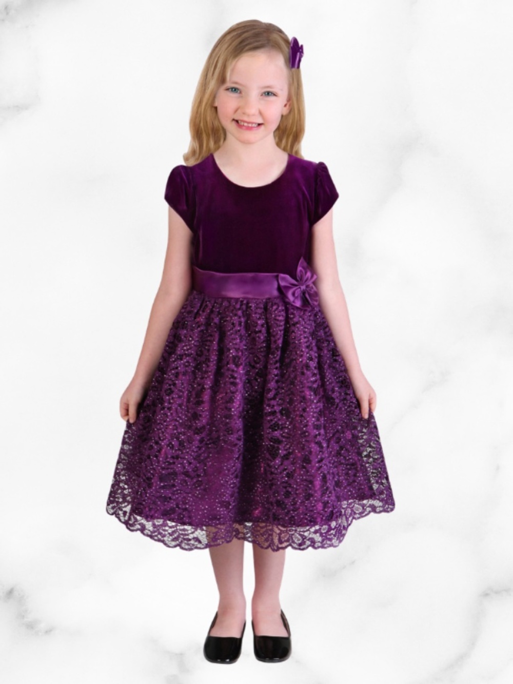 Girls Jona Michelle Purple Dress